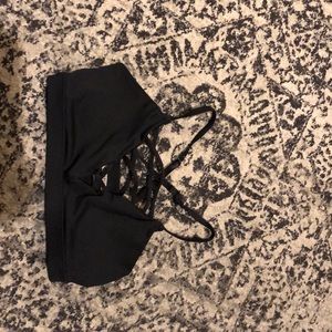Strappy sports bra